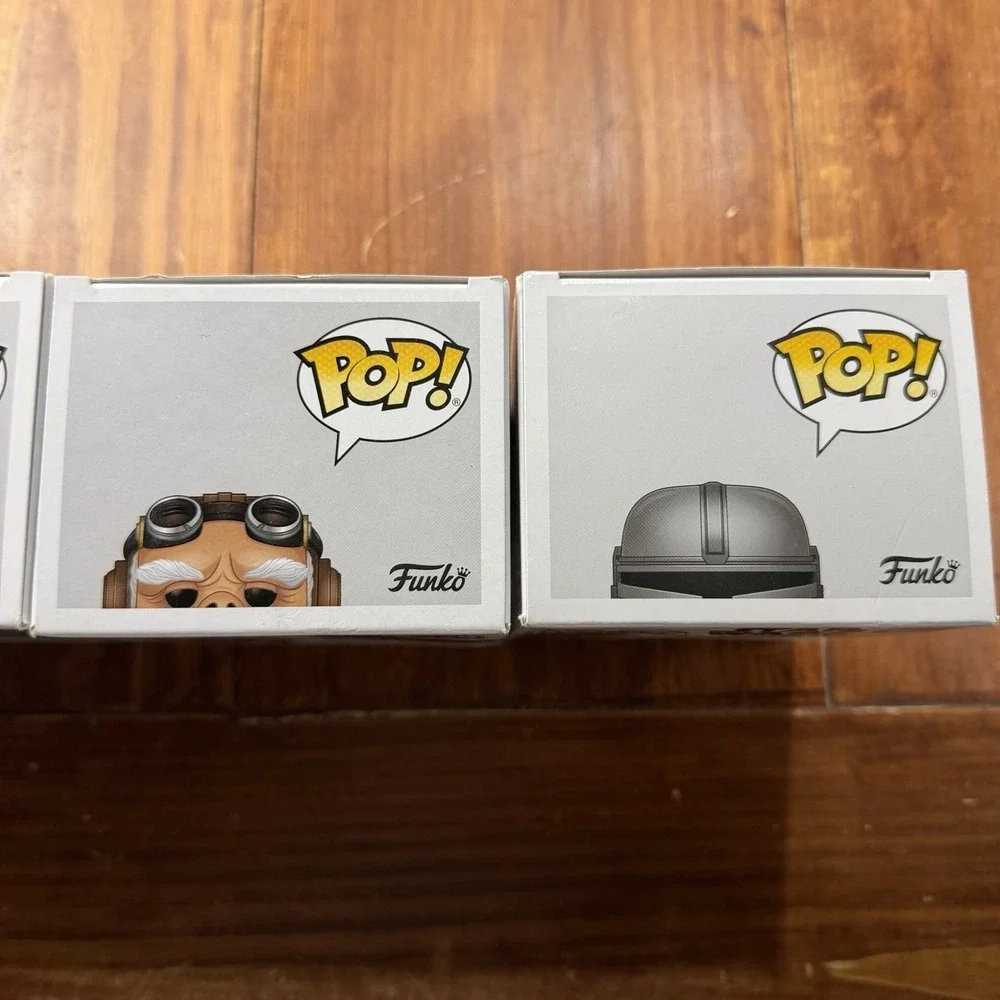 Star Wars Funko Pop Lot of 4 Mandalorian Chrome Amazon Exclusive Luke IG-11
